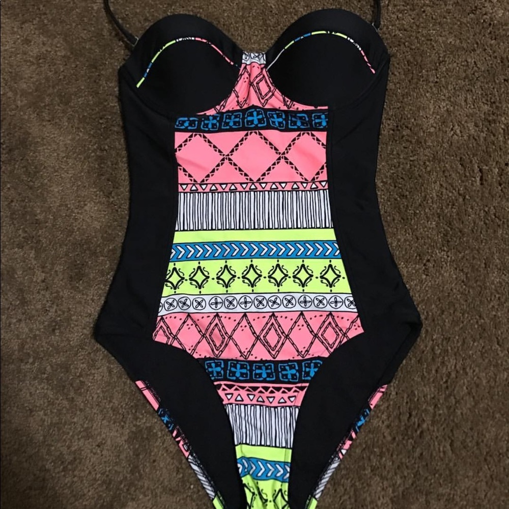Neon Ripcurl swim suit