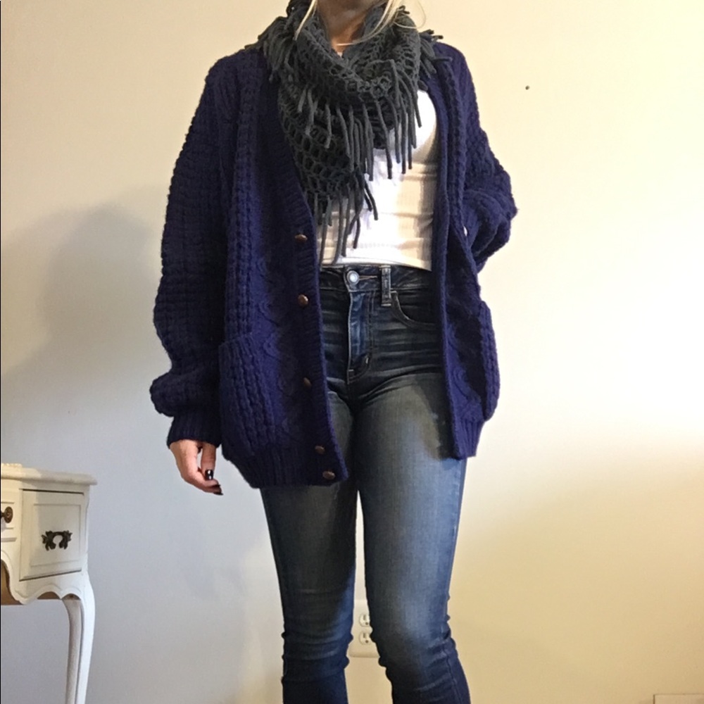 Oversized Wool Cardigan