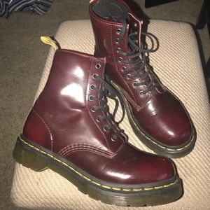 Burgundy Doc Martens