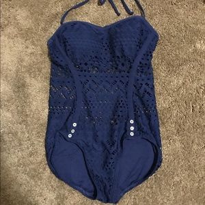 Nordstrom Navy One Piece Swim suit
