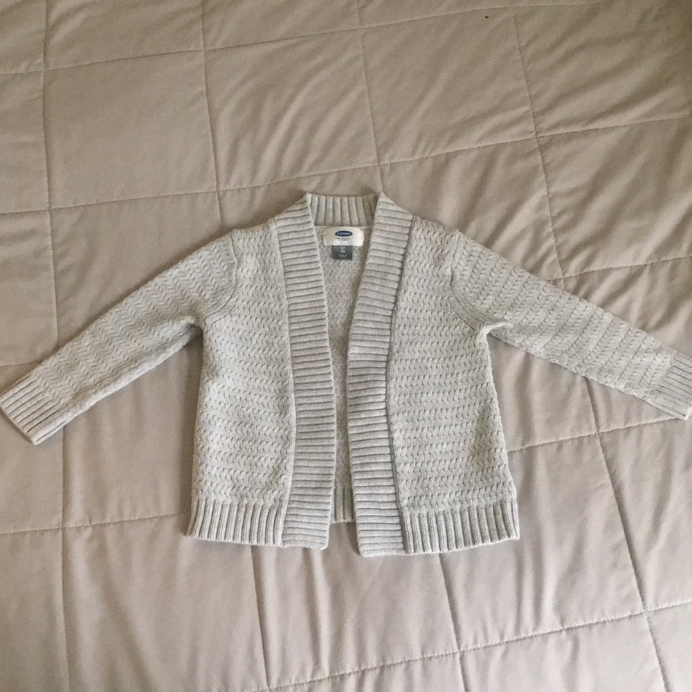 Gray knit sweater