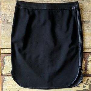 Loft Petite Black Mini Skirt