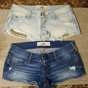 Bundle deal. Hollister jean shorts.