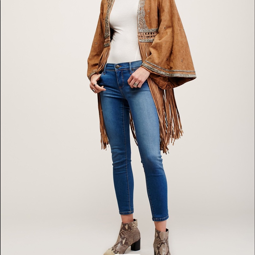 Free People, Roller High Rise Crop Skinny Jean: 27