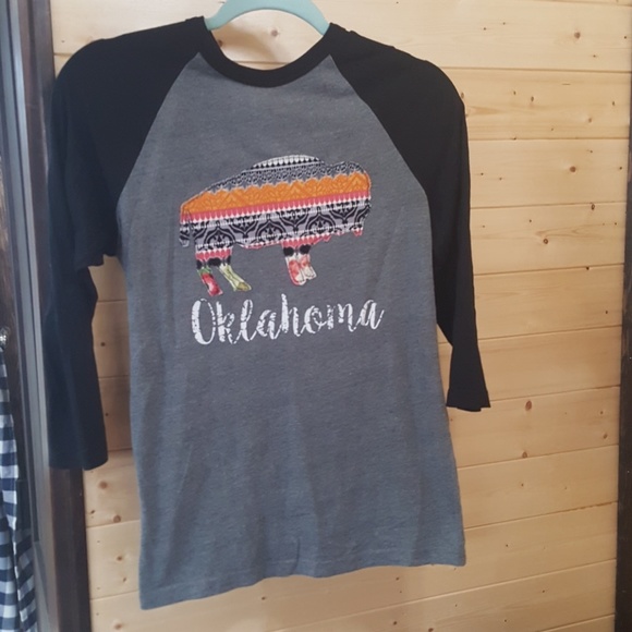 & Other Stories Tops - Oklahoma Buffalo Raglan T-shirt