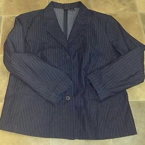 Mossimo Striped Stretch Denim Blazer - 16W