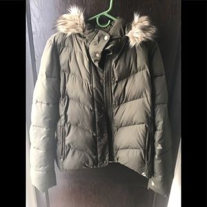 Army Green Puffy Jacket