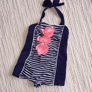 Janie & Jack ruffled flower swimsuit!