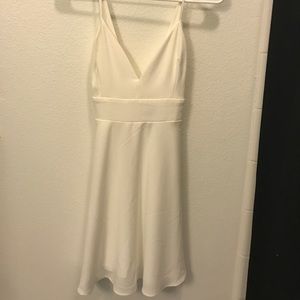 Simple ivory dress.
