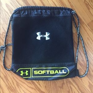 Softball draw string bag