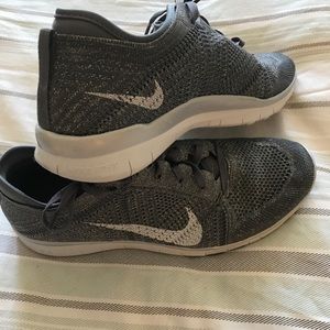 Brand new metallic silver nikes