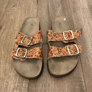 Floral sandals