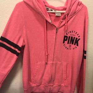 PINK zip hoodie
