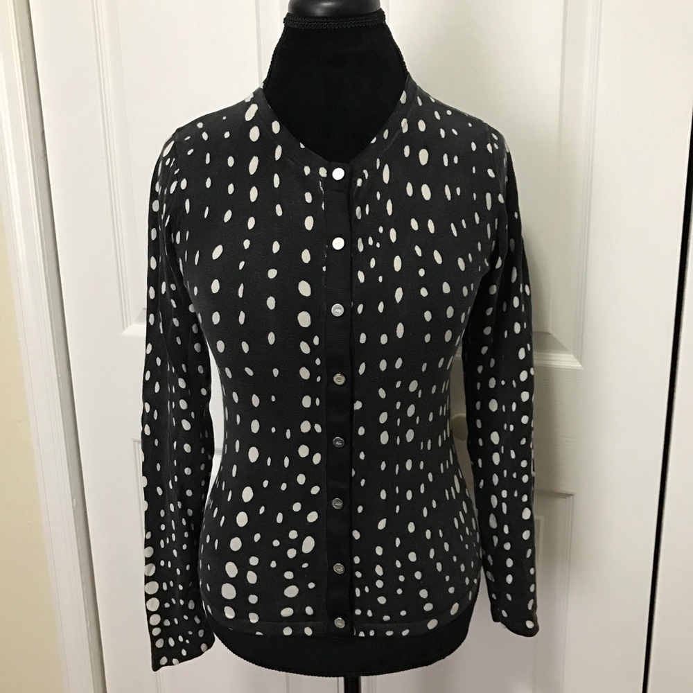 Anne Klein Polka Dot Cardigan