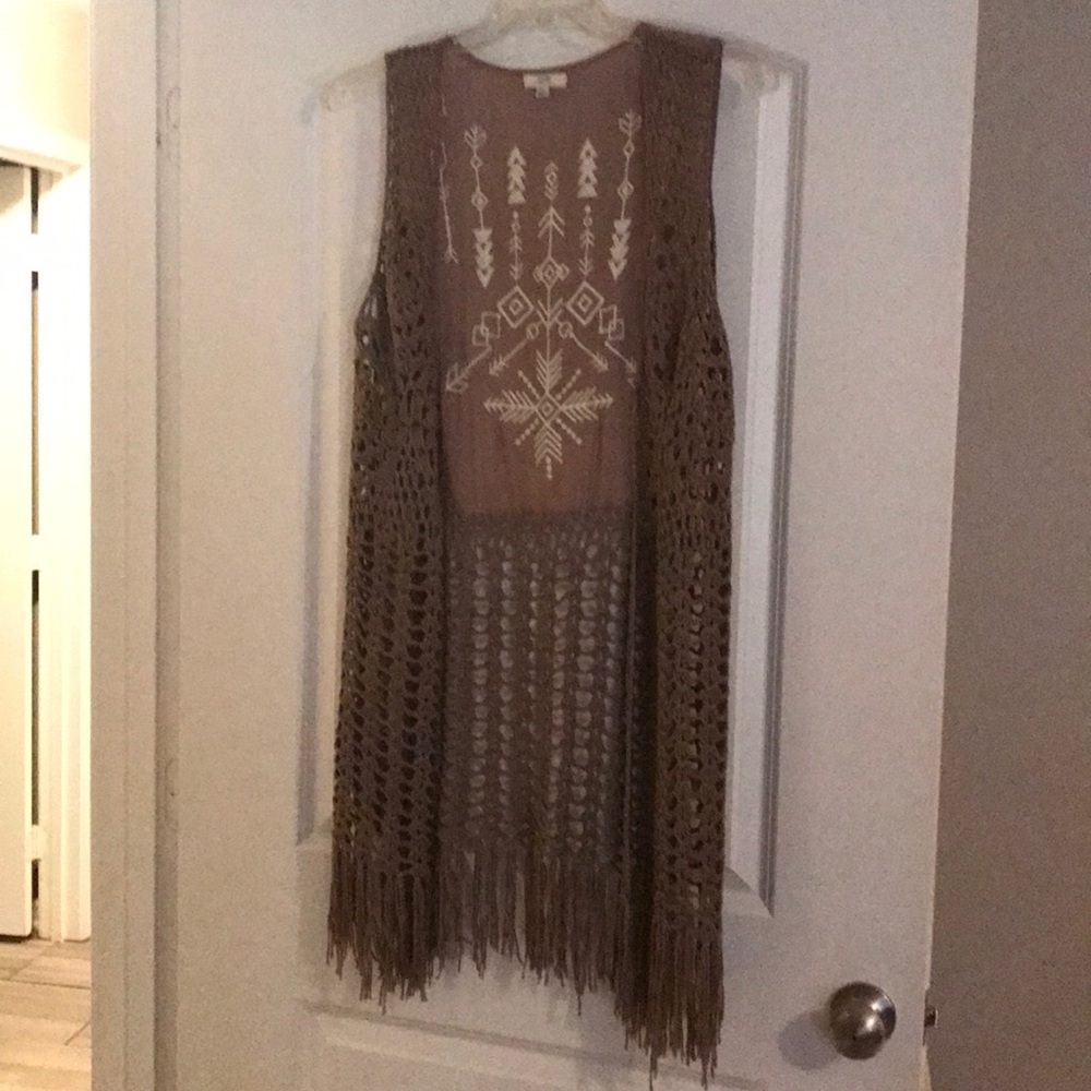 Taupe cardigan