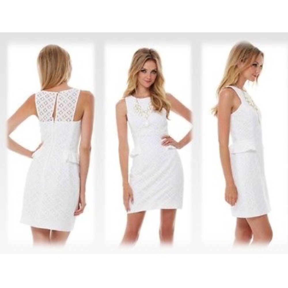White Lilly Pulitzer Sheath Dress