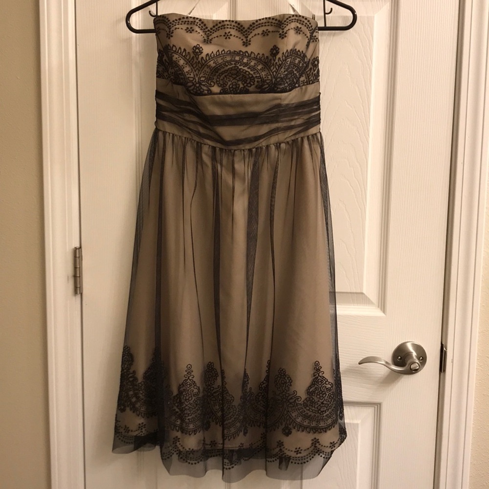 Beaded strapless dress