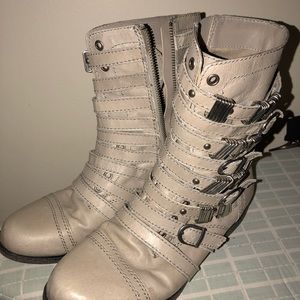 Super cool boots with buckles! Steve Madden