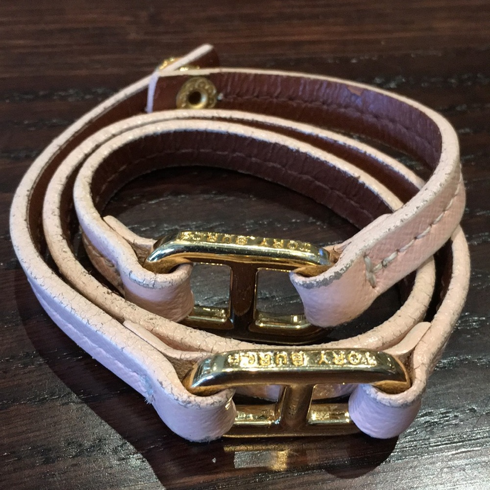 Tory Burch pink wrap bracelet