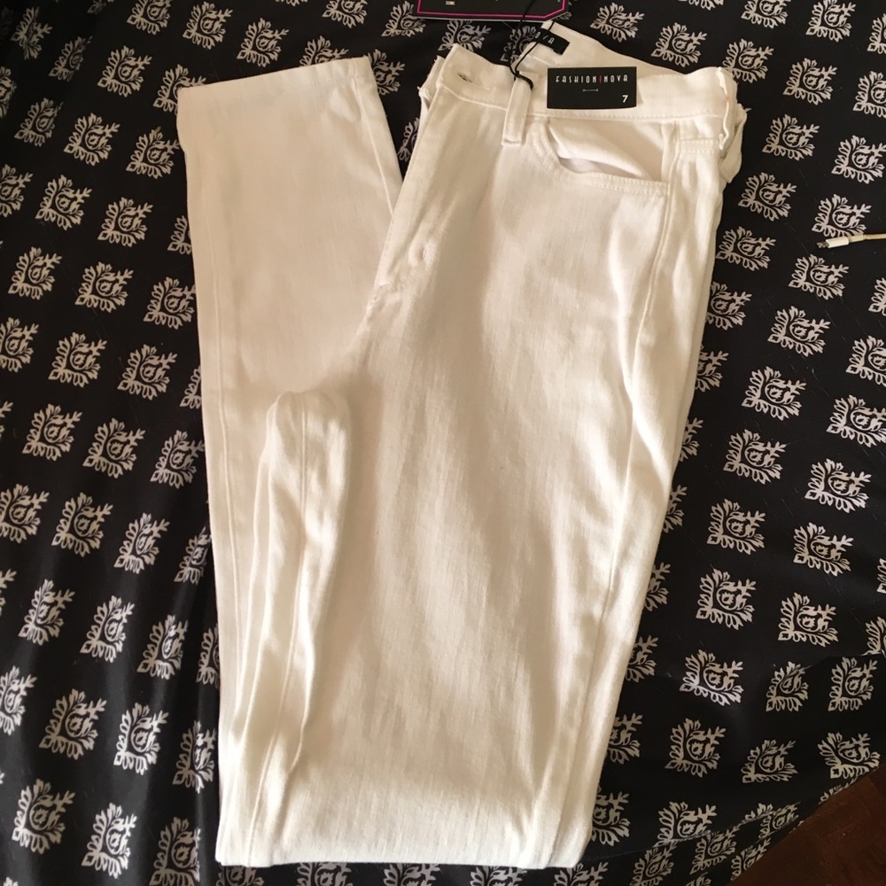Fashion Nova White Jeans