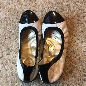 Black and white flats