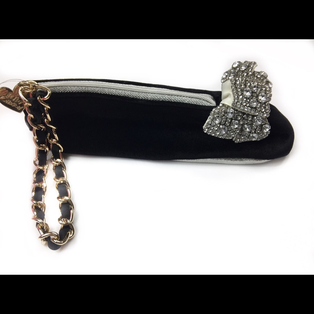 Betsey Johnson Black Wristlet