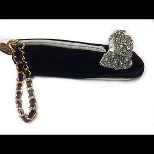 Betsey Johnson Black Wristlet