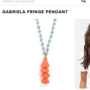 Gabriela fringe pendant from BaubleBar