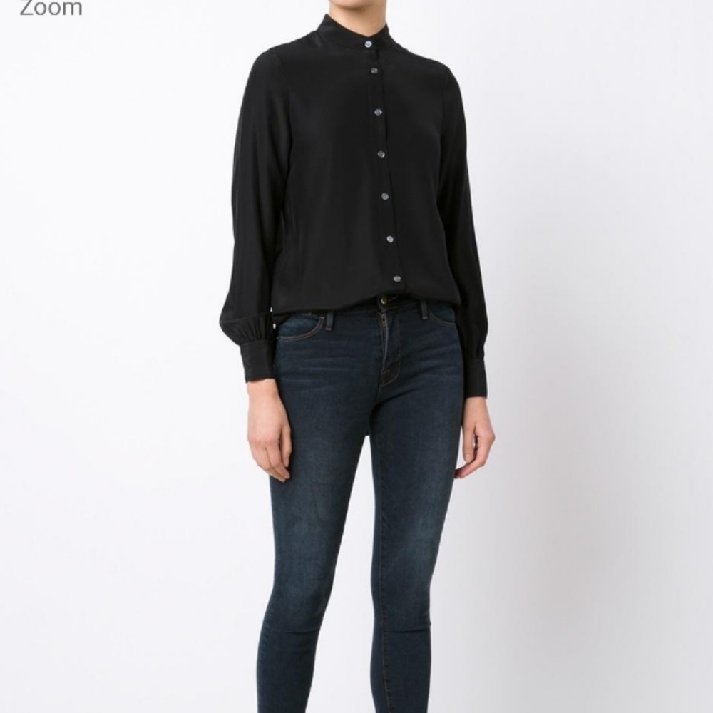 New FRAME Button down silk blouse
