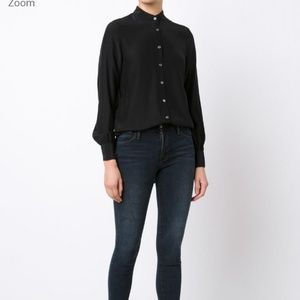 New FRAME Button down silk blouse
