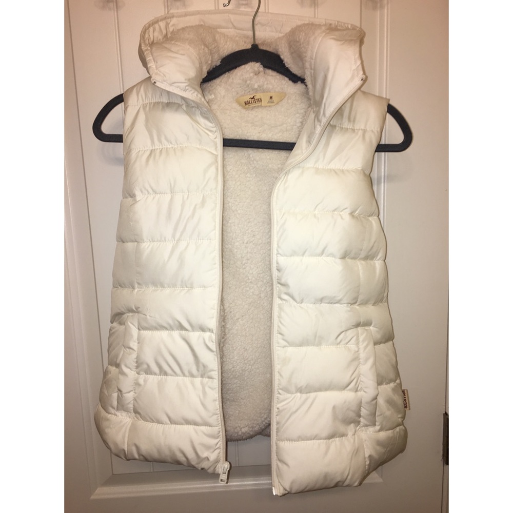 White puffy vest