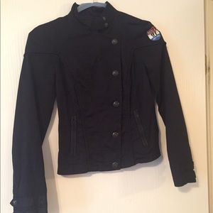 Armani Exchange Vintage Black Moto Jacket