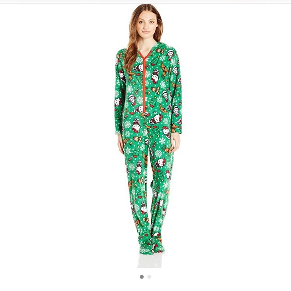 Sanrio Other - Hello Kitty Christmas Fleece Hooded Onesie