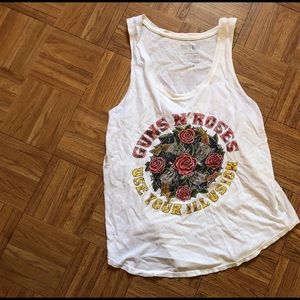 Lucky brand guns and Roses tank top