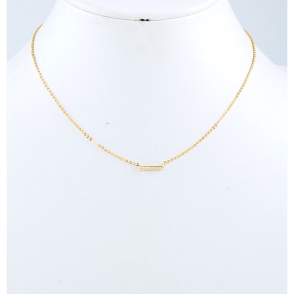 | MINIMAL BAR NECKLACE | - Picture 2 of 2