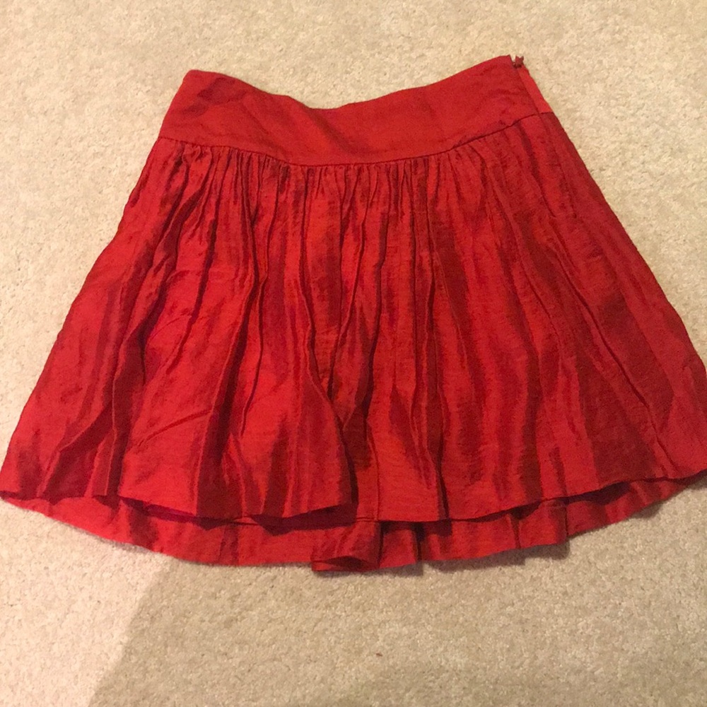 Lovely red crinkle skirt