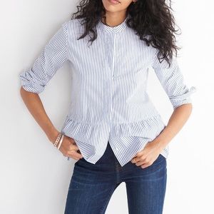 Madewell lakeside peplum top!