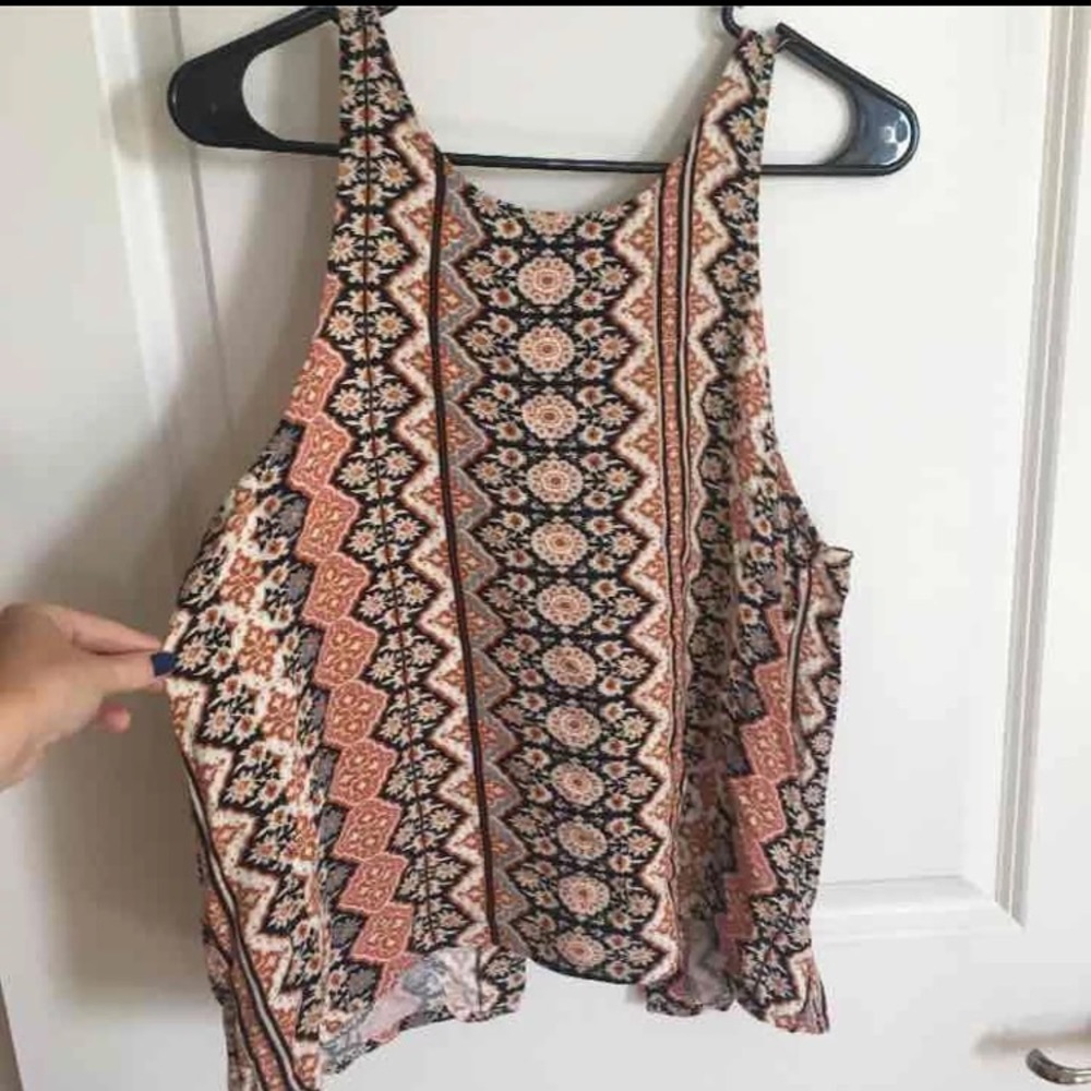 NWT American Eagle Patterned Open Back Tank