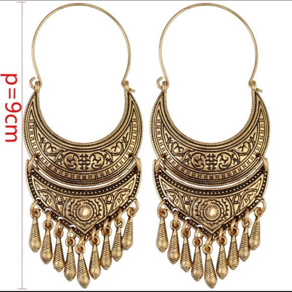 Boho Turkish statement earrings - Picture 3 of 6