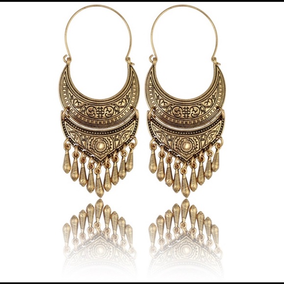 Boho Turkish statement earrings - Picture 6 of 6