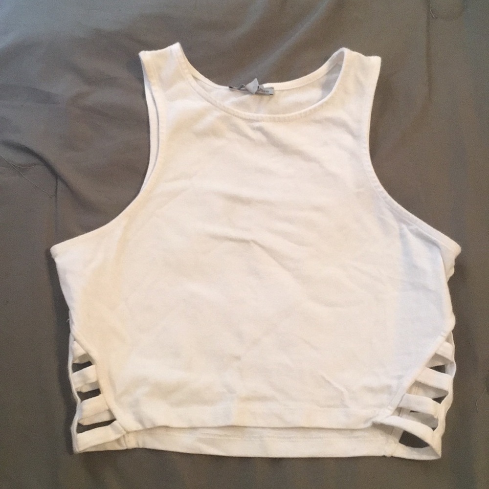 White crop top