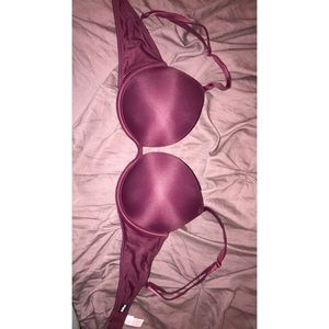 Victoria’s Secret maroon bra