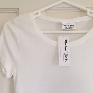 NWT Michael Stars White Tee Shirt