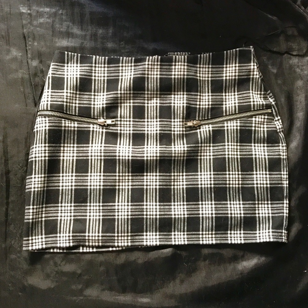 plaid miniskirt