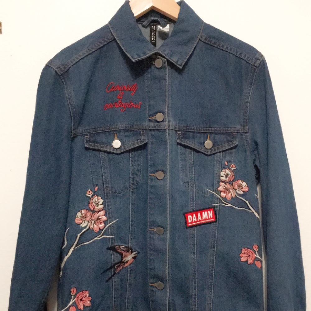 Oversized jean jacket