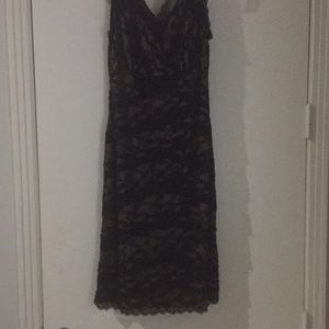 Black lace cocktail dress size 10
