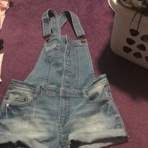 Denim overalls