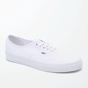 White Vans Laceup 9.5 Women’s