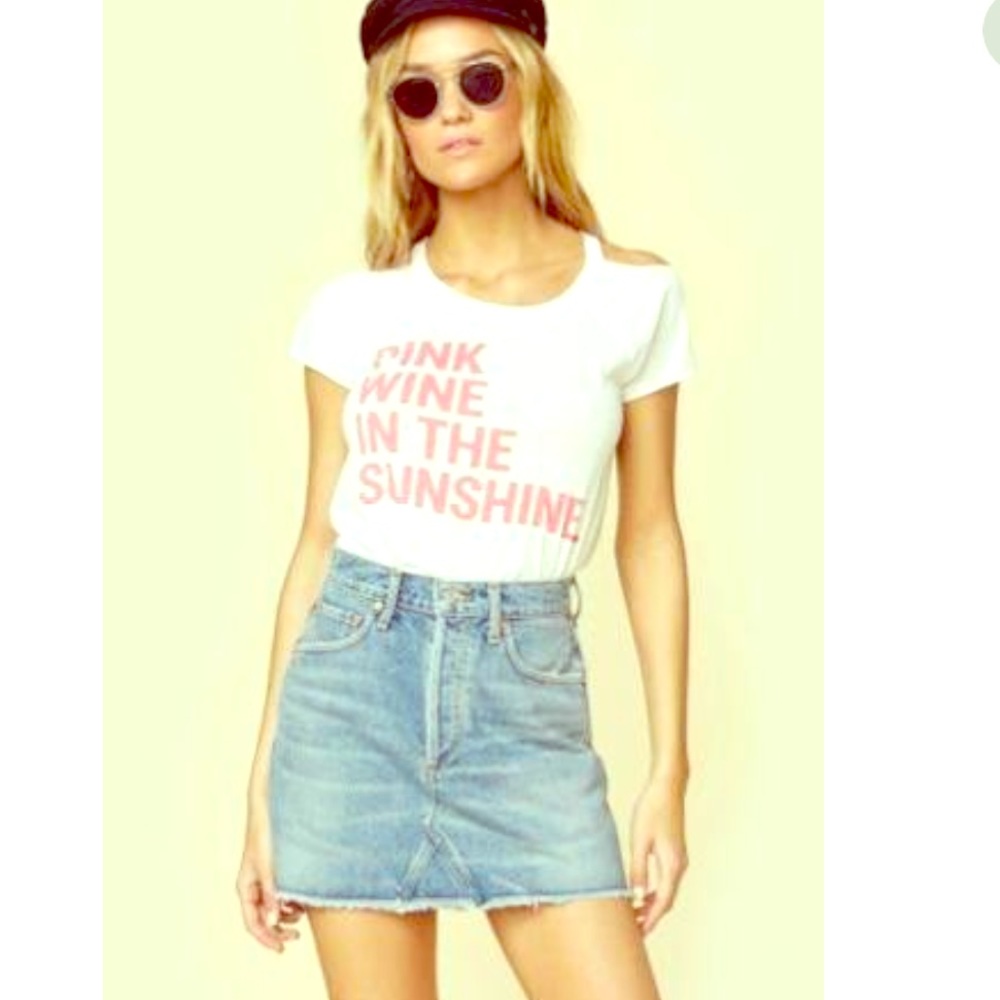 Chaser cold shoulder top.