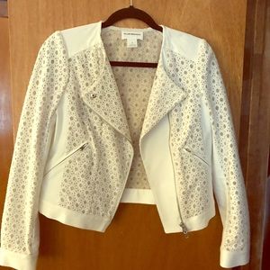 Club Monaco white lace Moto size 2